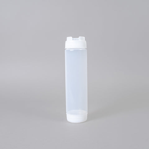 16oz. First In First Out Rotation Squeeze Sauce Dispenser Bottle with Lid, 3 Colours - Pack of 4