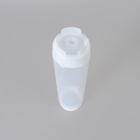 16oz. First In First Out Rotation Squeeze Sauce Dispenser Bottle with Lid, 3 Colours - Pack of 4