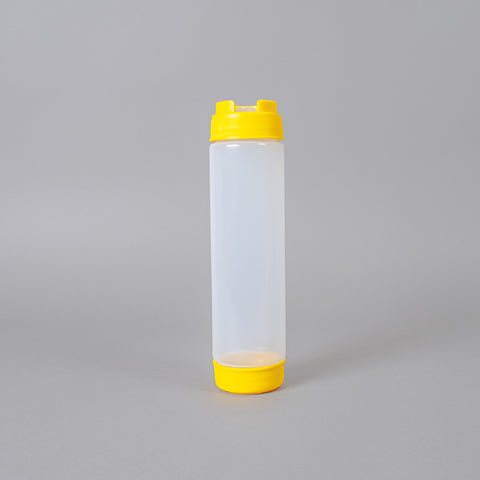 16oz. First In First Out Rotation Squeeze Sauce Dispenser Bottle with Lid, 3 Colours - Pack of 4