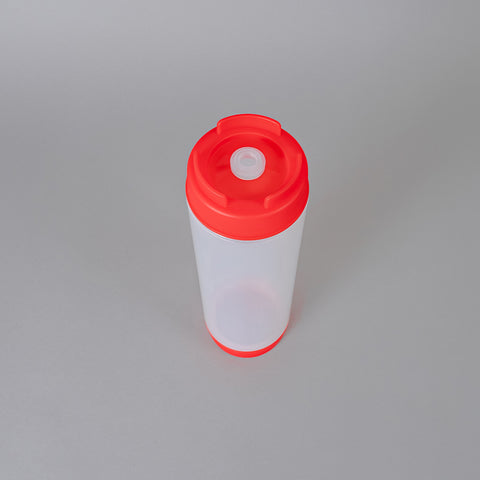 24oz. First In First Out Rotation Squeeze Sauce Dispenser Bottle with Lid, 3 Colours - Pack of 4