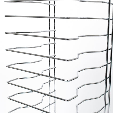 Chrome Plated Pizza Pan Wire Stacking Rack, 15 Slot (1.5